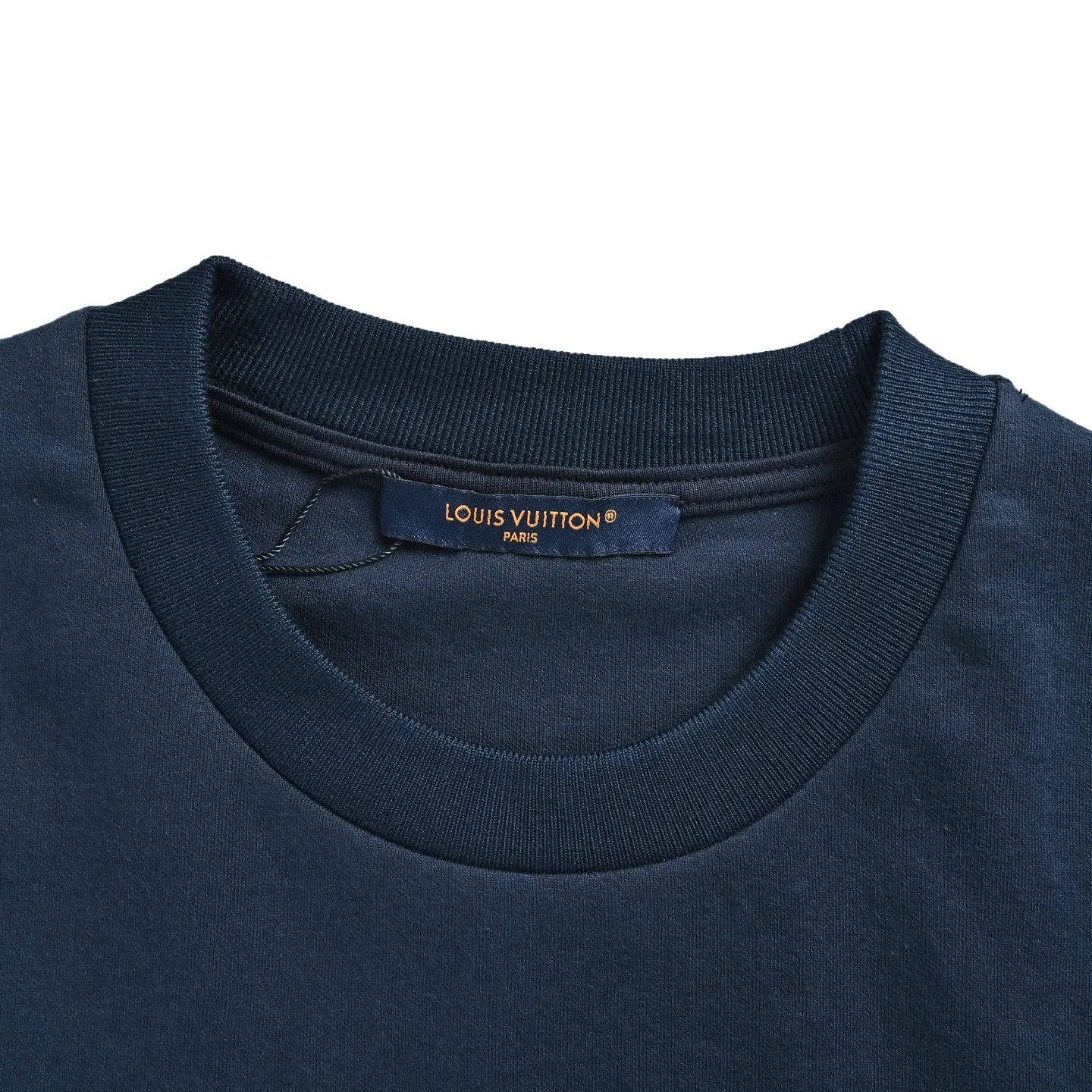 Louis Vuitton/Louis Vuitton leather label logo round neck sweatshirt